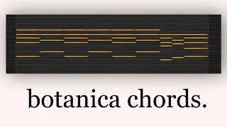 4 chord progressions for Botanica!
