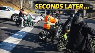 Mini Bike Accident Caught on Camera