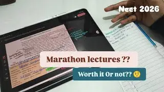 Marathon lectures dekhna chahiye ya nahi🦧❓|Neet dropper| #neet2026#dropper#dropperstrategy 