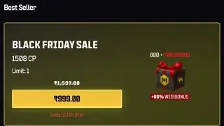 BLACK FRIDAY SALE IN CODM WEB STORE GET 1508 CP AT Rs.999🇮🇳INR _VERTICAL LIVE #shorts #codm #short