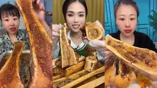 MUKBANG beef bone marrow ASMR  - The best of delicious Slime food #855