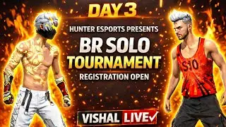Registration Day 3 Apni jagah confirm karo!BR Solo Tournament is LIVE#trending #custom @HEVISHALLIVE