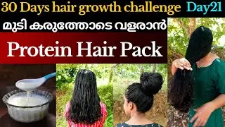 Best Protein hair pack for hair growth❤ Protein hair treatment at home❤hair fall treatment at home