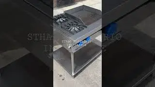 Parrilla con plancha y dos quemadores para restaurantes #parrillas #planchas #acero #sthal #ghost