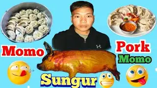Aafani Ghar ko Sungurko Pork Momo 😋 /// Sungur Ko Momo 😋