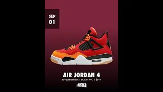 Air Jordan 4 GS Fire Red / Starfish - September 1, 2025