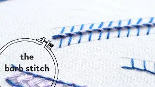 #27: barb stitch embroidery tutorial