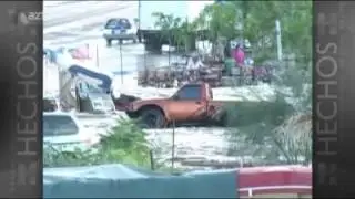 Lluvia causa da&ntilde;os materiales en La Paz