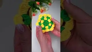 😍perfect crochet coaster pattern 🌿