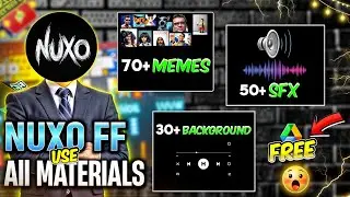 @nuxoff Use All Materials & Sound effects Free 🔥 || nuxo ff jaisa video kaise banaye ||