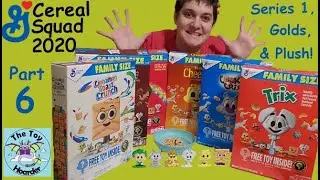 Часть 6: Акция по первой серии Cereal Squad, полный набор, золотые карточки и бонусная плюшевая и...