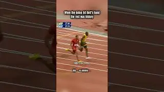 When Bolt Got the Baton Physics Broke #usainbolt #relay #trackandfield