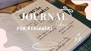🤩Journaling Ideas for Beginners✨🎀 || Part 2 🌸|| Aesthetic Ideas💡|| Creative Bliss by Nasifa 