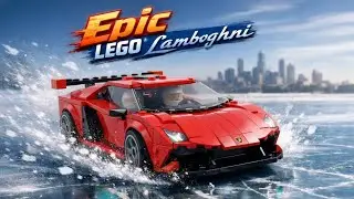 Lego Lamborghinis on Ice: Epic Winter Supercar Playground! ❄️🔥