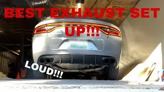 BEST EXHAUST FOR V6 CHARGER!! Rear Muffler Delete & Cherry Bomb Glasspack!