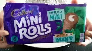 Cadbury's Limited Edition Mint Mini Rolls Review