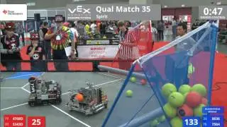 VEX Worlds 2016 - VRC Middle School - Spirit - Qual 35 (4768D 5343D) 35 vs 226 (8636 7504)