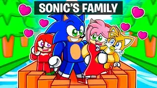 Having a SONIC FAMILY in Roblox Build a Boat...