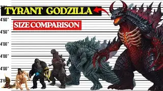 Tyrant Godzilla The Real Size of All Monsterverse 3D Comparison 2026