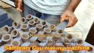 40 CAVITY SAMBRANI CUPS MAKING MACHINE MFG BY KRISHNA FABTECH CONTACT :- 9879485819