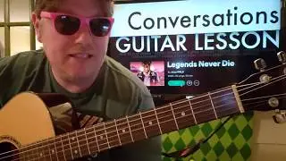 Juice WRLD - Conversations // guitar lesson beginner tutorial easy chords