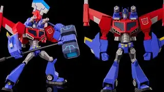 New Transformers Animated Optimus Prime model kit action figure revealed preorder info Flame Toys