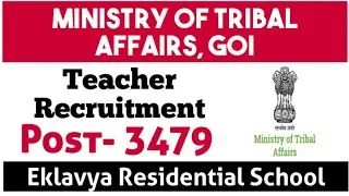 Latest teacher job 2021, Ministry of tribal affairs recruitment 2021, TGT, PGT