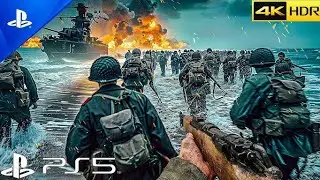 (PS5) D-Day | The Most Brutal WW2 Battle | Realistic ULTRA Graphics Gameplay [ 4K 60FPS HDR ] COD