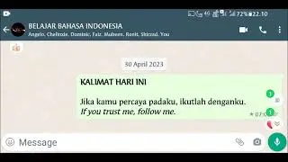 Learn Indonesian Easily | Neglected Sentence (Group Chat Archive 30042023) ~ #BIPA