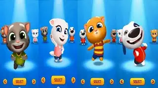 Talking Tom Gold Run New Update 2020 Talking Tom VS Angela Ginger  Hank CATCH THE RACCOON Boss Fight