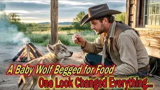 A Baby Wolf Begged a Cowboy for Leftovers — One Look Into Its Eyes Changed Everything