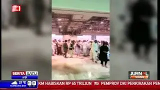 Video Amatir Suasana Insiden Crane Jatuh di Masjidil Haram