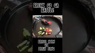 break go ga battle brave horn vs drain fang #crushgear #breakgoga @AnesTokusatsu