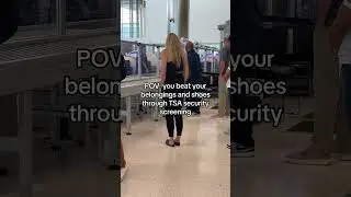 Vulnerable moment at airport security #tsa #airport #travel #travelhacks