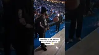 Kyler Murray taking shots before Mavs-Thunder Game 2 👏