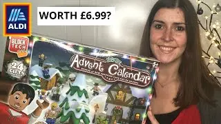 UNBOXING ALDI ADVENT CALENDAR 2019 | BLOCK TECH FIGURES TOYS | &pound;6.99