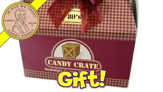 Candy Crate Nostalgic 80's Gift Box - Wonka, Dubble Bubble, Jolly Rancher & More!