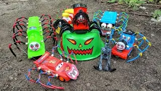 Bermain Kereta Api Thomas Hantu Laba-Laba, Thomas & Friends, Mobil Balap, Bus Tayo, Siren Head Light