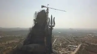 351 feet statue of lord shiva in nathdwara-rajasthan | drone shots | dji mavic pro |
