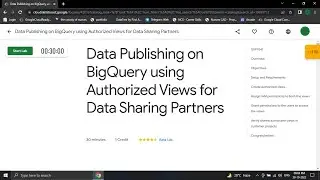 Data Publishing on BigQuery using Authorized Views for Data Sharing Partners [ GSP1041 ] Solution