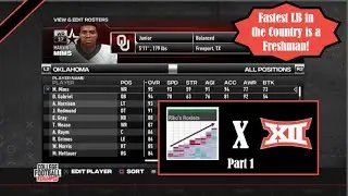 NCAA 14 2022-2023 Rosters: Riko's Rosters Big 12 Part 1