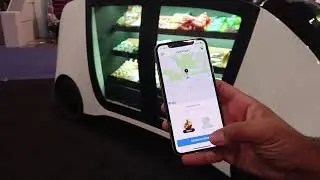 Robomart Delivery on Demand Fresh Food Autonomous food stand stop & shop CES 2019