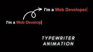 Typewriter Animation in 3 minutes