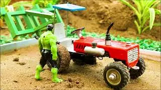 DIY Mini Bulldozer Made from Tractor &ndash; Hot and Cold Style | DIY Construction Vehicle Project
