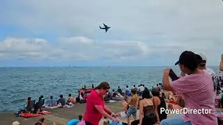 🔴CHICAGO AIR SHOW & WATER SHOW 2025 Đ&Atilde; MẮT VỚI M&Agrave;N BIỂU DIỄN M&Aacute;Y BAY QU&Acirc;N SỰ #america #airshow 