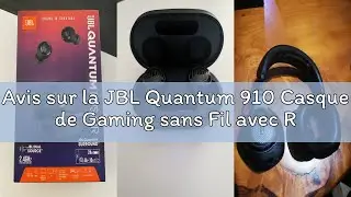 Avis sur la JBL Quantum 910 Casque de Gaming sans Fil avec R&eacute;duction de Bruit Active et Bluetooth, B