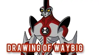 drawing of waybig Ben 10 classic timlaps #waybig #ben10classic