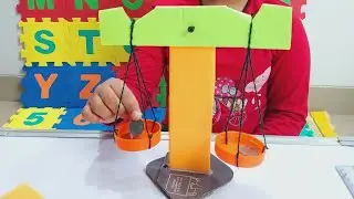 Beam balance project work #creativework #beambalancing #creativediy #measurement #learnwithfun