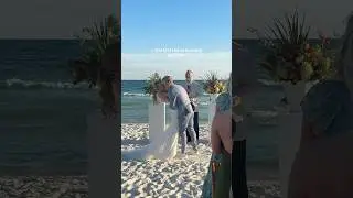 Our first kiss as husband and wife 🥹✨