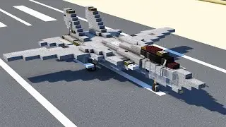 Minecraft F-14 Tomcat Fighter Jet Tutorial